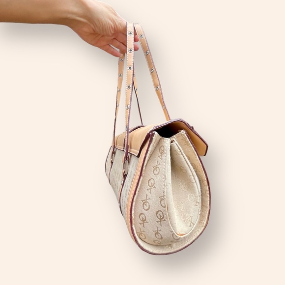 Vtg Y2K XOXO Purse 00’s Handbag Monogram Canvas Shoulder Bag - Picture 4 of 7